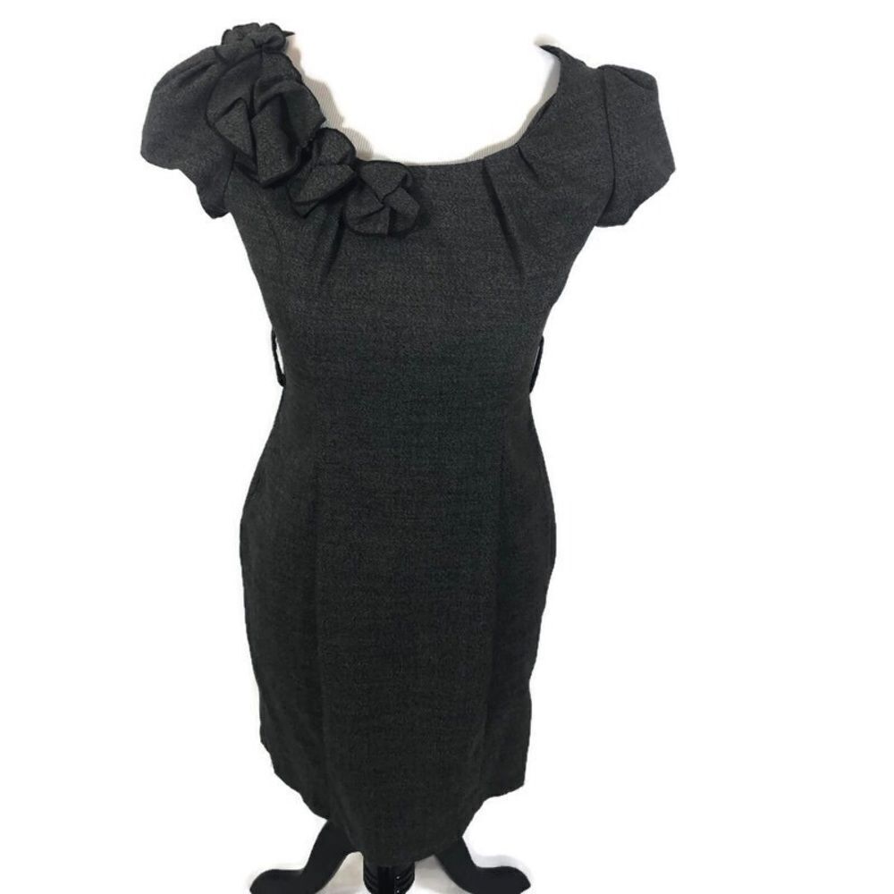 A. Byer Fitted  Cap‎ Sleeve Brown Dress In sIze 3